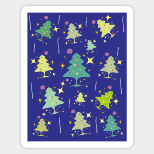 Elegant Pine Tree Pattern Sticker